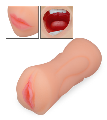Realistic divine vagina and blow job stroker