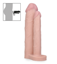 Load image into Gallery viewer, Realistic double dildo penis sleeve
