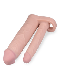 Load image into Gallery viewer, Realistic double dildo penis sleeve