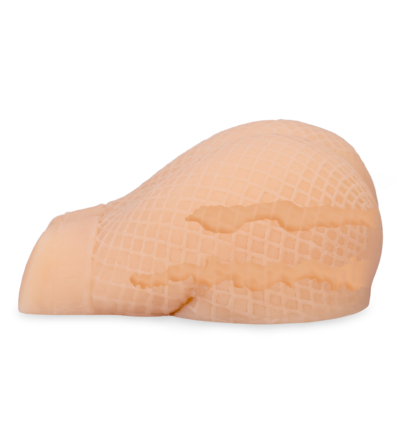 Realistic fishnet stockings ass masturbator