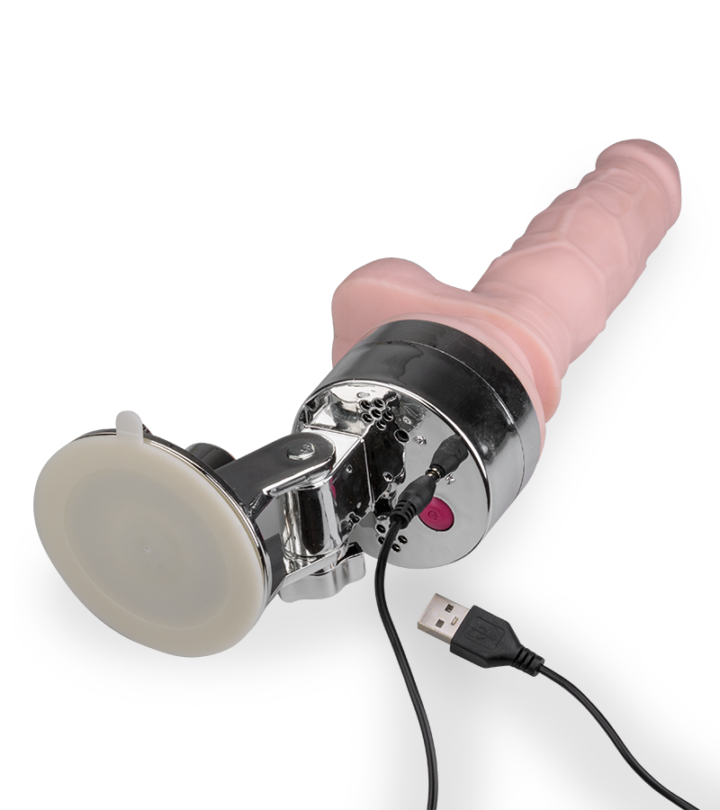 Realistic powerful suction-cup super dildo