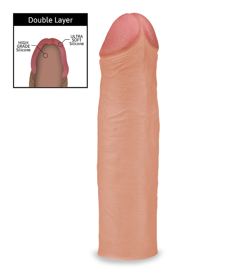 Realistic smooth liquid silicone penis sleeve