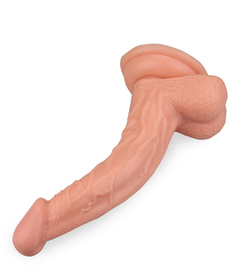 Realistic XL suction-cup dildo 8.75 in