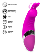 Load image into Gallery viewer, Rechargeable mini rabbit vibrator