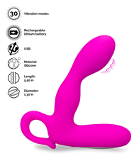 Load image into Gallery viewer, Rechargeable prostate massager 30 modes