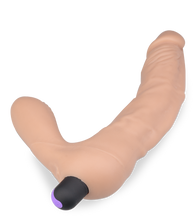 Load image into Gallery viewer, Rechargeable vibrating strap on dildo