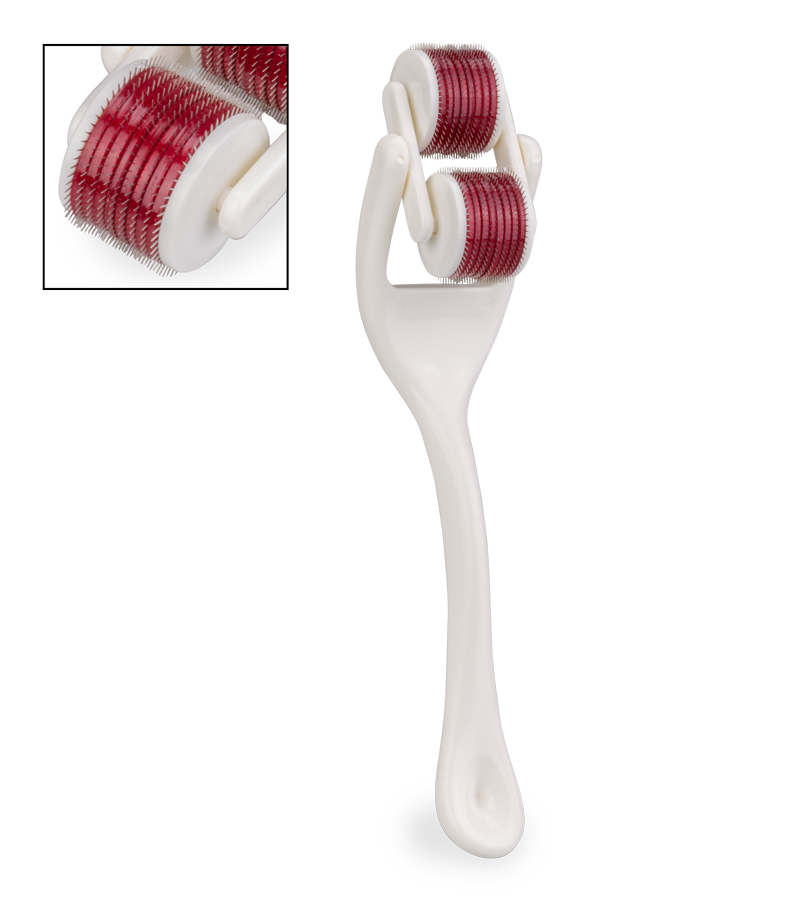 Red and white double Wartenberg pinwheel