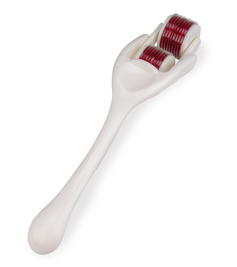 Red and white double Wartenberg pinwheel