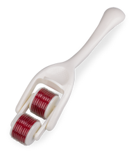 Load image into Gallery viewer, Red and white double Wartenberg pinwheel