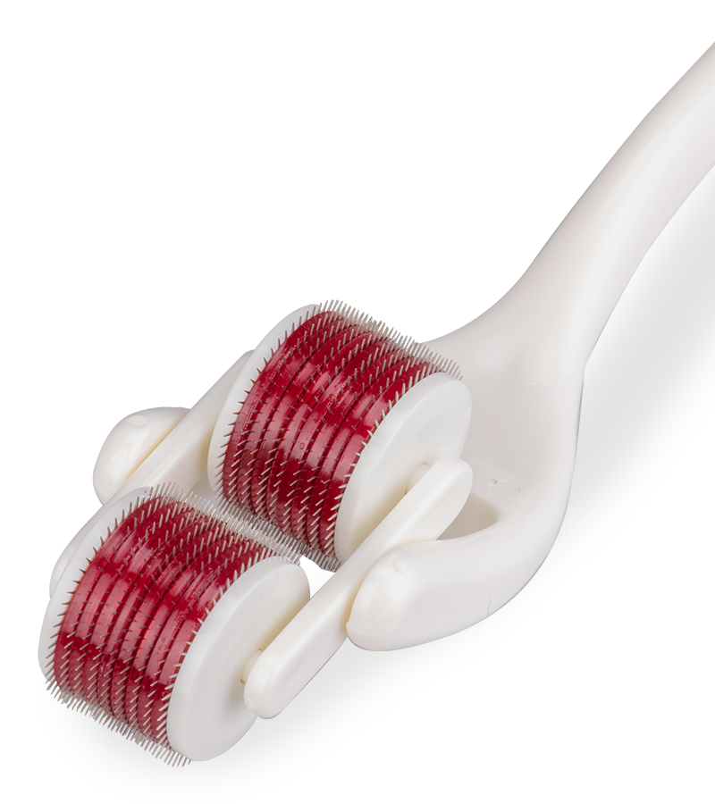 Red and white double Wartenberg pinwheel