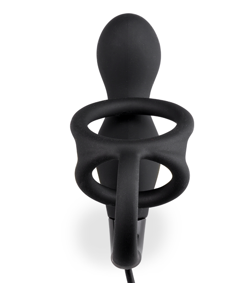 Remember small prostate massager with double cock ring