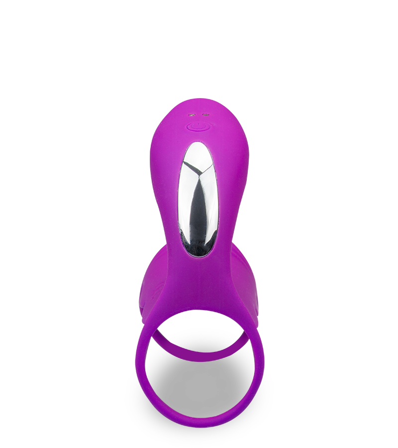 Remote control couple&#039;s vibrator with cock ring 12 modes
