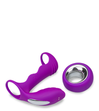 Load image into Gallery viewer, Remote control couple&#039;s vibrator with cock ring 12 modes