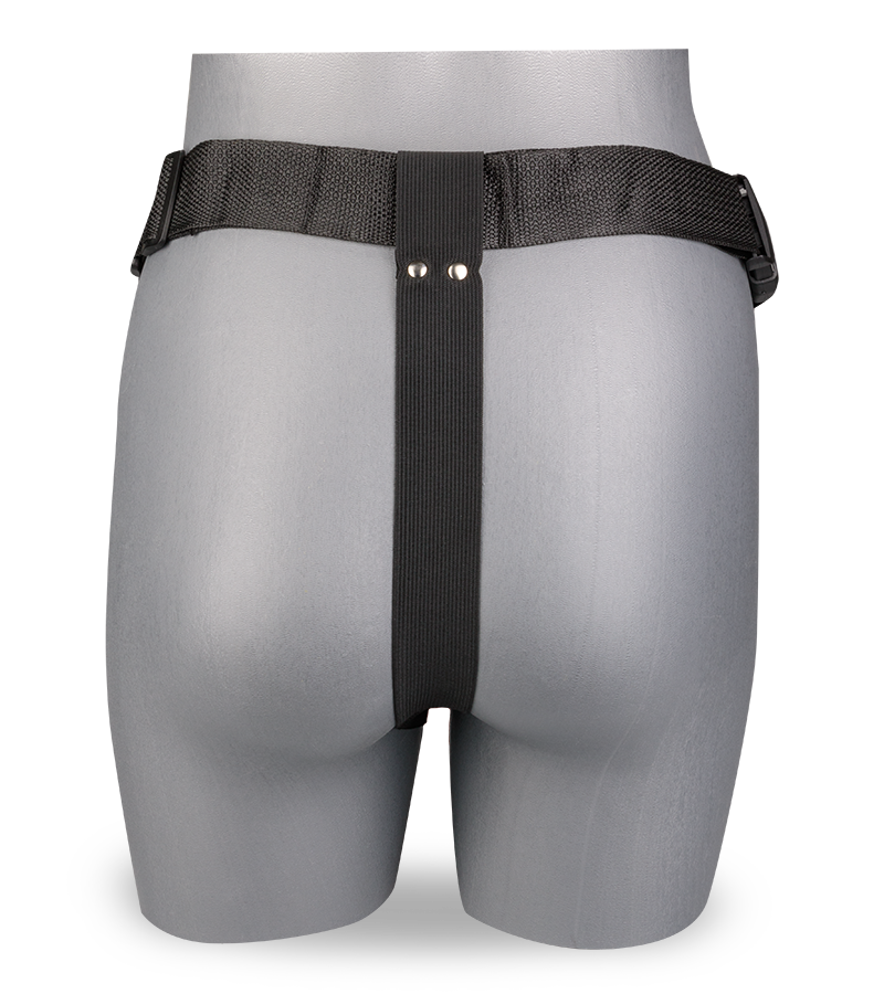 Remote control removable strap-on dildo harness