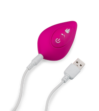 Load image into Gallery viewer, Remote control warming and vibrating wearable dildo