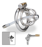 Repentance small penis cage with urethral probe