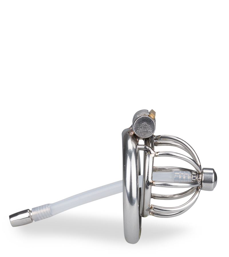 Repentance small penis cage with urethral probe