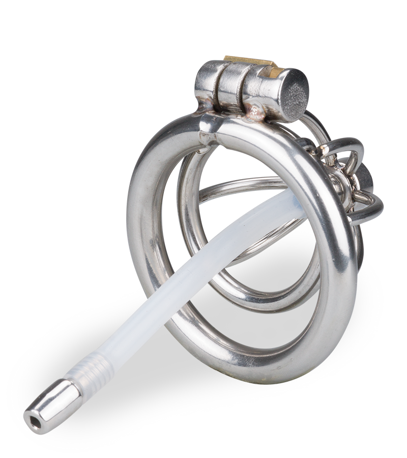 Repentance small penis cage with urethral probe