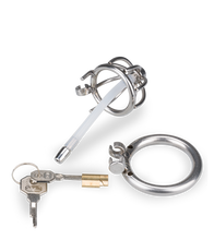 Load image into Gallery viewer, Repentance small penis cage with urethral probe