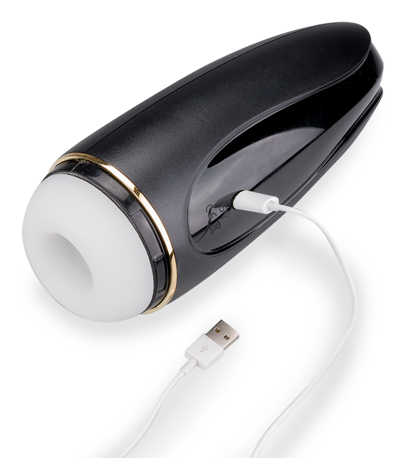 Revolution vibrating and sucking masturbator