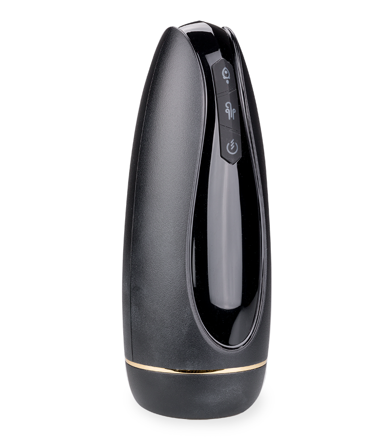 Revolution vibrating and sucking masturbator