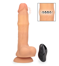 Load image into Gallery viewer, Riccardo vibrating and massaging silicone dildo