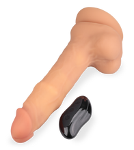 Load image into Gallery viewer, Riccardo vibrating and massaging silicone dildo