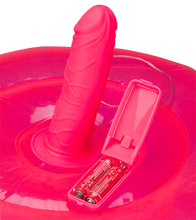 Load image into Gallery viewer, Ride Me round inflatable pillow with vibrating dildo