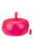 Ride Me round inflatable pillow with vibrating dildo