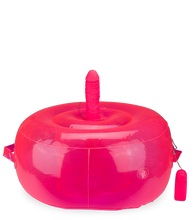 Load image into Gallery viewer, Ride Me round inflatable pillow with vibrating dildo