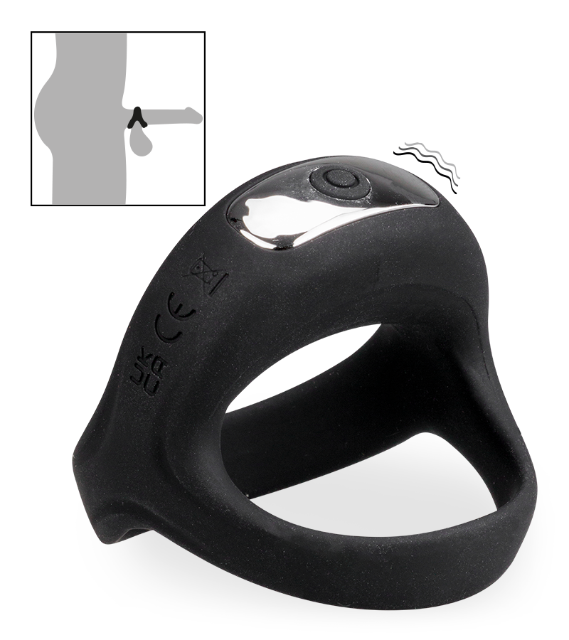 Righteous vibrating cock and ball ring