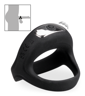 Righteous vibrating cock and ball ring