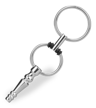 Load image into Gallery viewer, Rocket pierced penis plug with rings