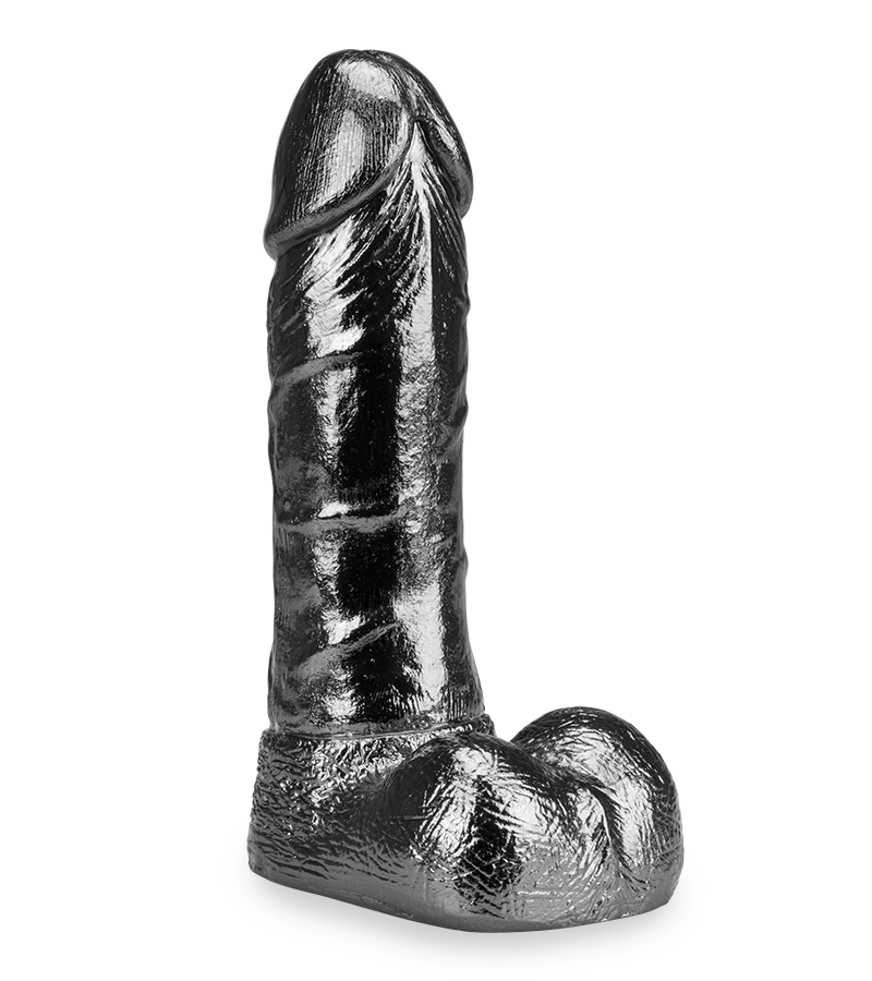 Rocky realistic metal dildo