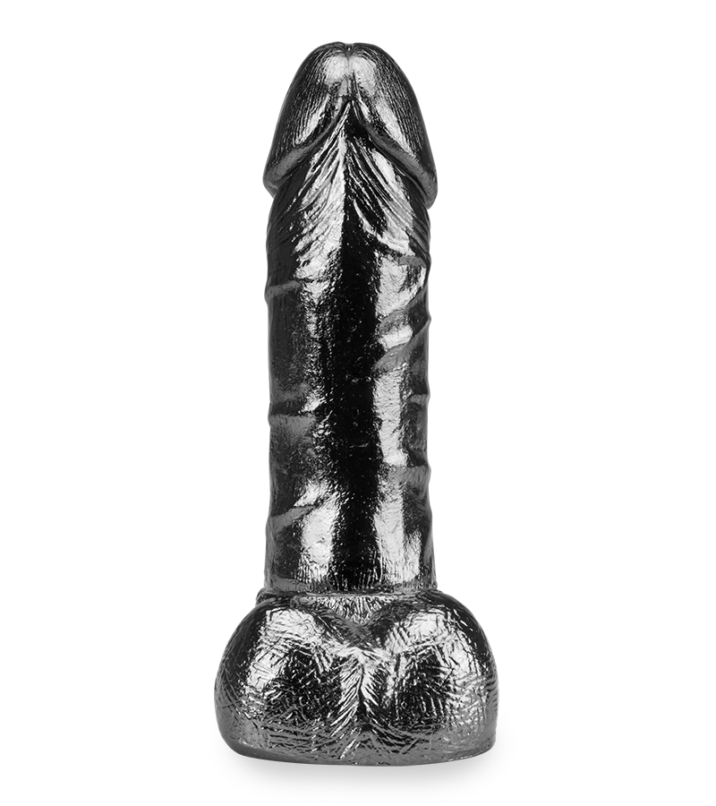 Rocky realistic metal dildo