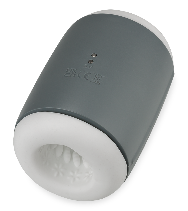 Ronaldo vibrating male masturbator with heated case