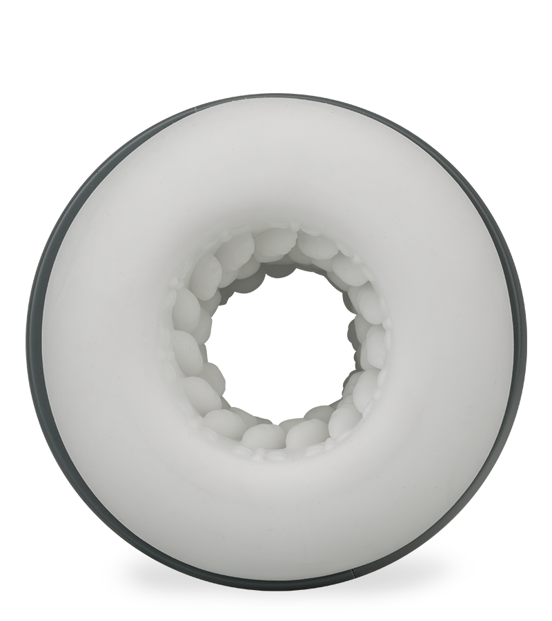 Ronaldo vibrating male masturbator with heated case