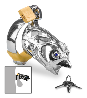 Rooster Chinese zodiac penis chastity cage