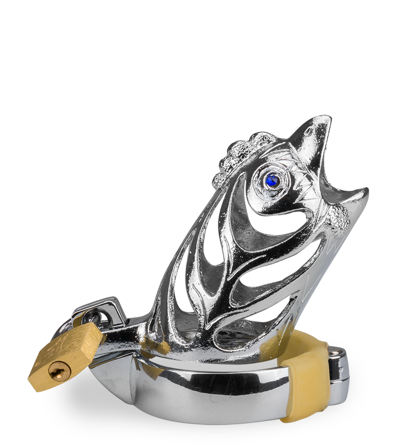 Rooster Chinese zodiac penis chastity cage