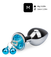 Load image into Gallery viewer, Rosebud bell jewel butt plug