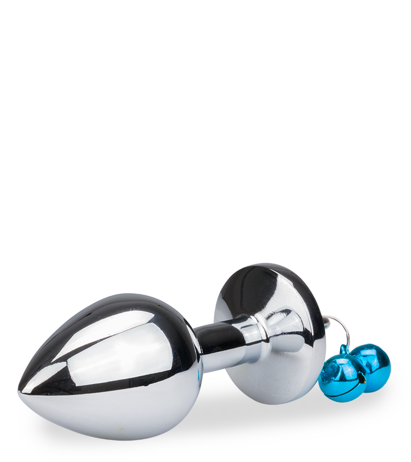 Rosebud bell jewel butt plug