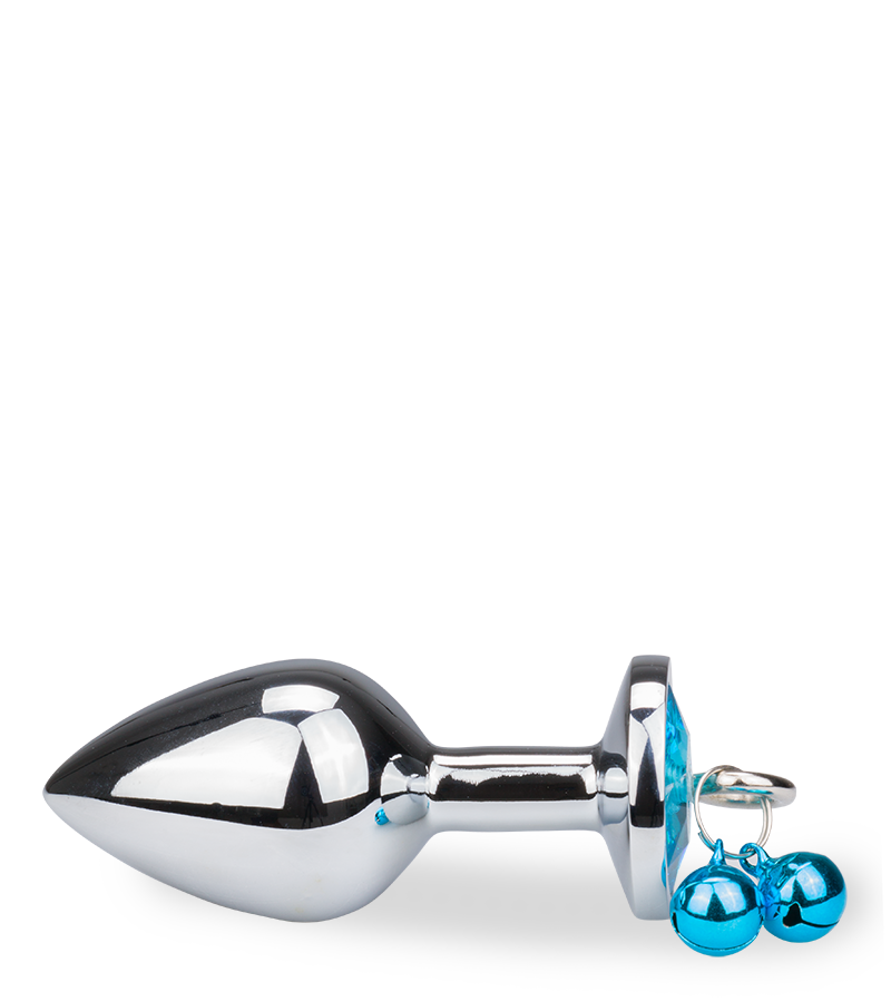 Rosebud bell jewel butt plug
