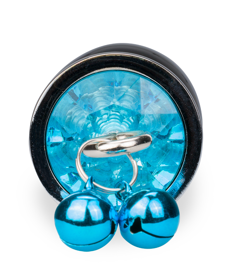 Rosebud bell jewel butt plug