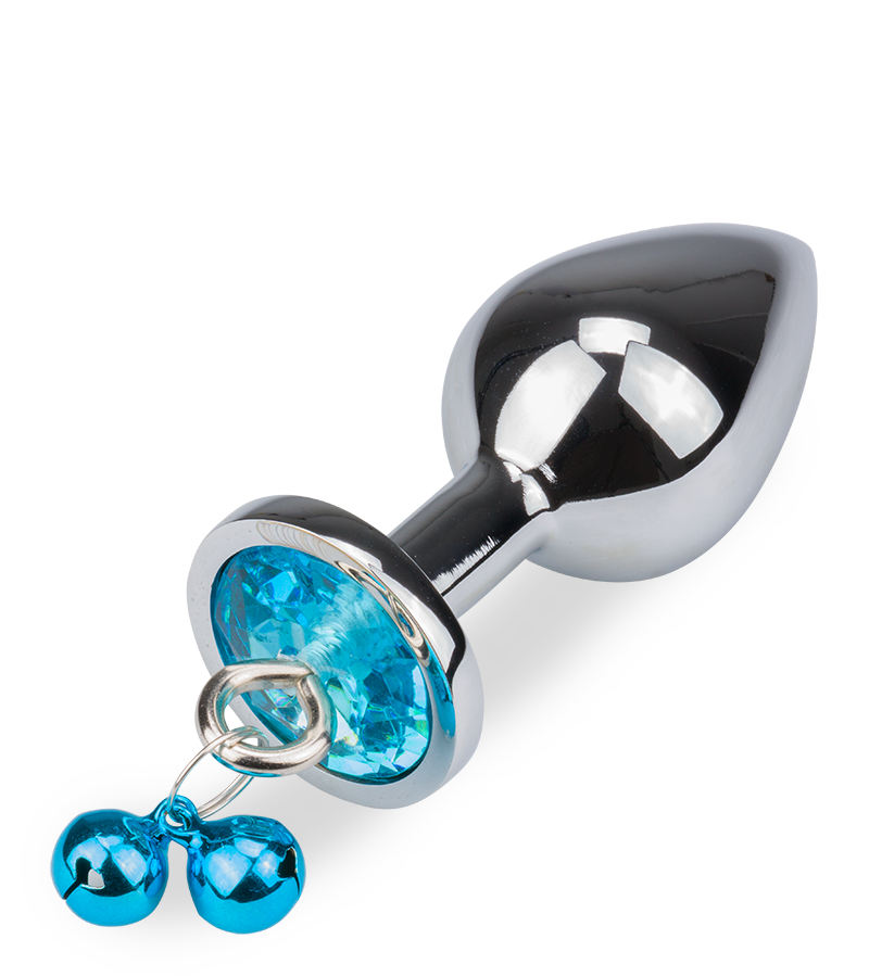 Rosebud bell jewel butt plug