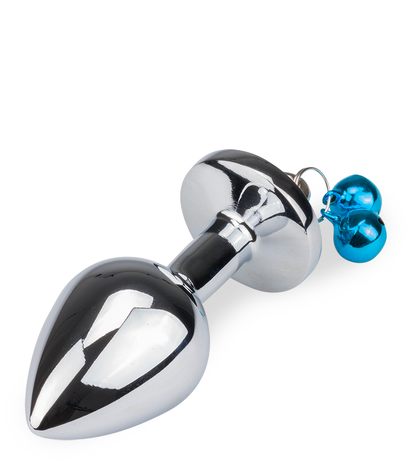 Rosebud bell jewel butt plug