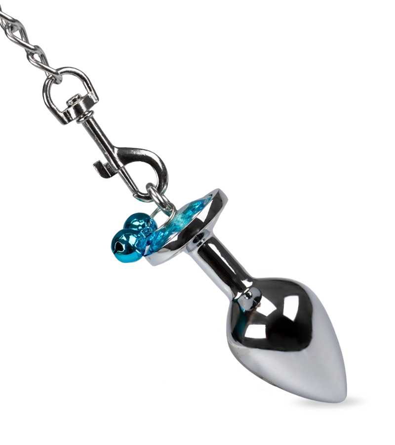 Rosebud bell jewel butt plug