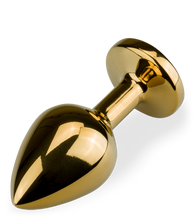 Load image into Gallery viewer, Rosebud gold butt plug size M 88g -  6 colours