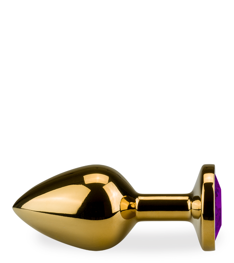 Rosebud gold butt plug size M 88g -  6 colours