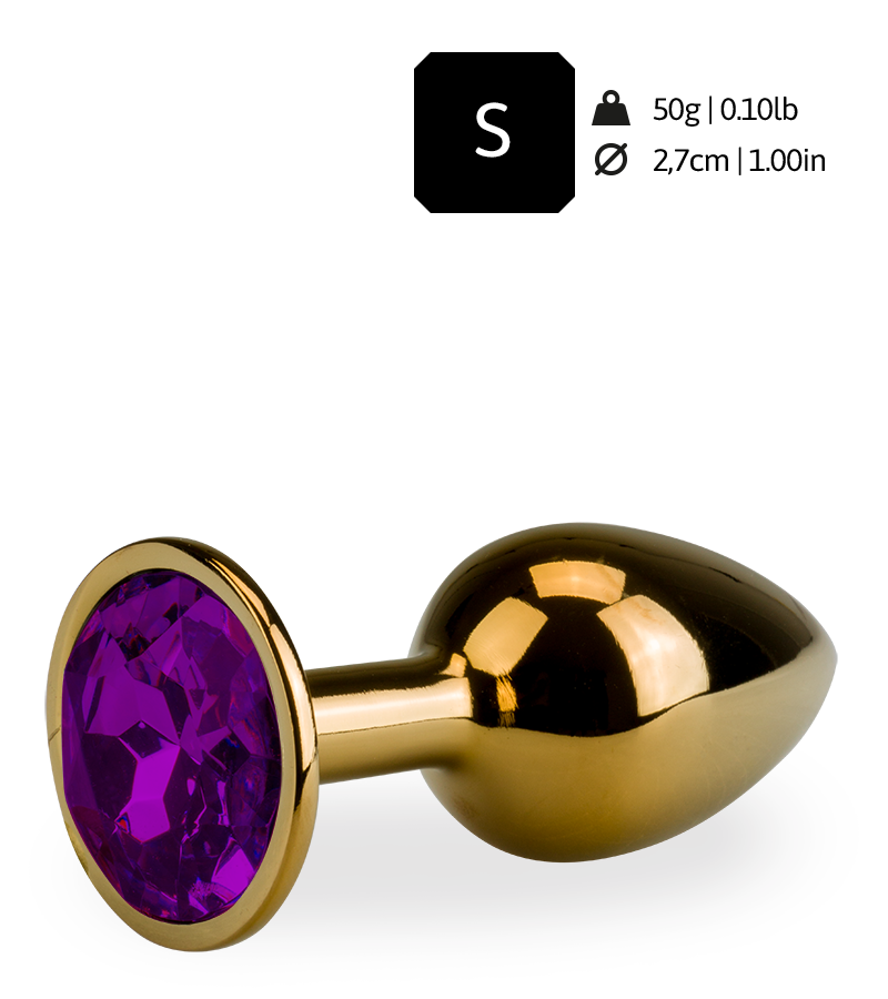Rosebud gold butt plug size S 50 g