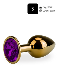 Load image into Gallery viewer, Rosebud gold butt plug size S 50 g